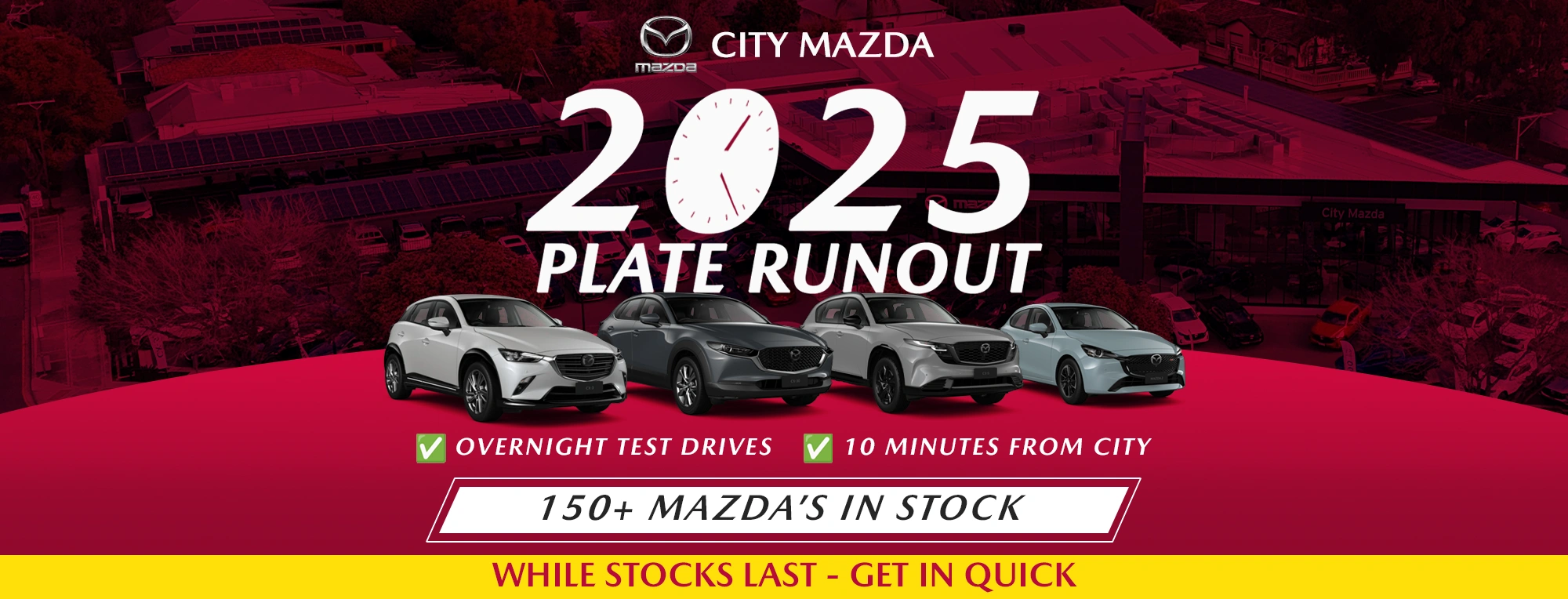2025 Plate Clearance Banner